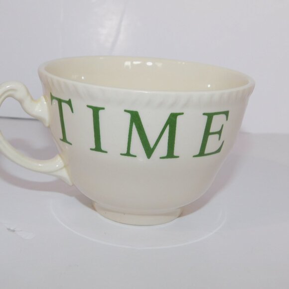 Set 4 Wood & Sons The Kitchen Garden Green Tools Down Time for Tea Teacup Saucer - Picture 5 of 10
